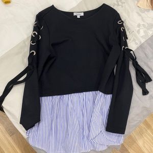 Nicole miller multi media top